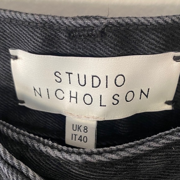 Studio Nicholson Chalco denim in washed black - Picture 3 of 3